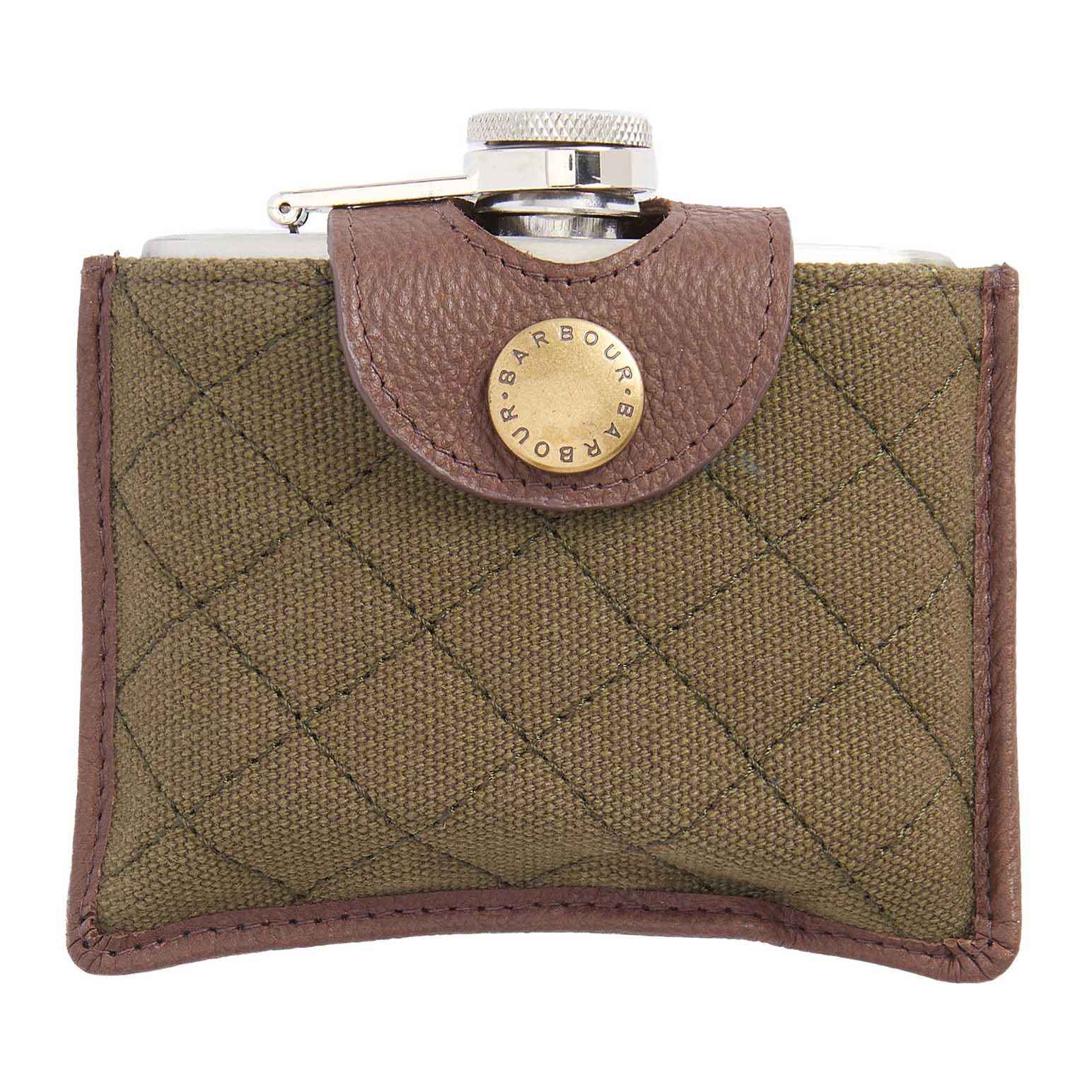 Barbour Quilted Padbury Hip Flask